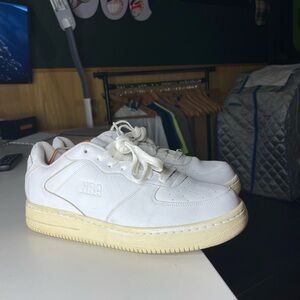 vintage white NBA low-top sneakers Rare